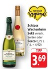 Sekt im Angebot bei EDEKA in Pirmasens Sekt Angebote von Schloss Wachenheim bei EDEKA Pirmasens für 3,69 €