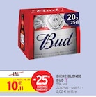 Bière blonde - Bud en promo chez Intermarché Châtellerault à 10,11 €