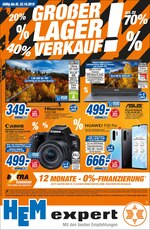 HEM expert Prospekt "Großer Lagerverkauf!", 8 Seiten, für Stockach, 16.10.2019 - 22.10.2019 HEM expert Prospekt "Großer Lagerverkauf!", 8 Seiten, für Stockach, 16.10.2019 - 22.10.2019