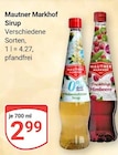 Sirup Angebote von Mautner Markhof bei GLOBUS Neuwied für 2,99 €