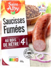 4 saucisses fumées - SAINT ALBY en promo chez Lidl Saint-Denis à 2,37 €