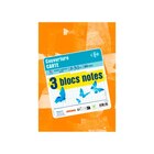 Lot de 3 blocs-notes - CARREFOUR - Carrefour à Versailles Lot de 3 blocs-notes - CARREFOUR en promo chez Carrefour Versailles à 4,50 €