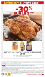 Prix et réduction Volaille dans le prospectus Carrefour Market en cours Offre Volaille dans le catalogue Carrefour Market du moment à la page 92