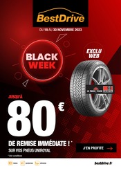 Catalogue Garages & Automobile BestDrive en cours à Savigny-le-Temple et alentours, "BLACK WEEK", 3 pages, 19/11/2023 - 30/11/2023
