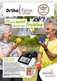 Ortho-Form Sauerland GmbH & Co. KG Prospekt Fit und mobil durch den Frühling mit  Seiten