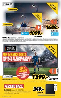 Fernseher im aktuellen MEDIMAX Prospekt (Halle (Saale)) Fernseher im MEDIMAX Prospekt "TEAM STADIONFEELING: JEDES SPIEL GRÖSSER ERLEBEN!" mit 8 Seiten (Halle (Saale))