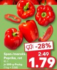 Span./marokk. Paprika, rot bei Kaufland im Prospekt "" für 1,79 €