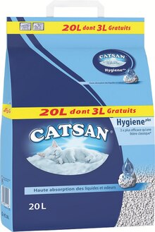 Litière chat Hygiène plus 20 L dont 3 L offerts à Maxi Zoo dans Plumergat Litière chat Hygiène plus 20 L dont 3 L offerts à Maxi Zoo dans Plumergat