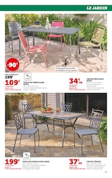 Offre Table De Jardin dans le catalogue Super U du moment à la page 21