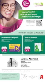 mea - meine apotheke Apotheken Prospekt der aktuellen Woche mit 4 Seiten, gültig von 01.10.2026 bis 31.10.2026, in Billerbeck und Umgebung Aktueller mea - meine apotheke Apotheken Prospekt in Billerbeck und Umgebung, "Unsere Oktober-Angebote" mit 4 Seiten, 01.10.2026 - 31.10.2026