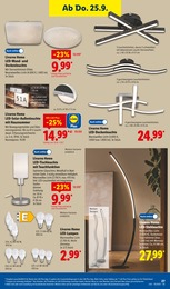 Lidl LED Leuchten im Prospekt 