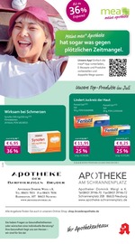 mea - meine apotheke Apotheken Prospekt der aktuellen Woche mit 4 Seiten, gültig von 01.07.2026 bis 31.07.2026, in Karlshuld und Umgebung Aktueller mea - meine apotheke Apotheken Prospekt in Karlshuld und Umgebung, "Unsere Juli-Angebote" mit 4 Seiten, 01.07.2026 - 31.07.2026