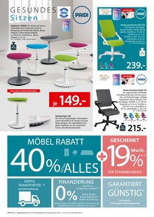 Bürostuhl im Zurbrüggen Prospekt "SONDERPREISE ZUM NEUEN SCHULJAHR!" mit 4 Seiten (Münster)