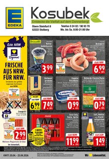 Cola im EDEKA Prospekt "Aktuelle Angebote" mit 28 Seiten (Stolberg (Rheinland, Kupferstadt))