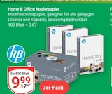 Home & Office Kopierpapier Angebote von HP bei GLOBUS Kempen für 9,99 €