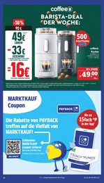 Kaffeemaschine Angebot im aktuellen Marktkauf Prospekt auf Seite 28