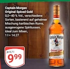 Original Spiced Gold Angebote von Captain Morgan bei GLOBUS Oberursel für 9,99 €