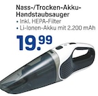 Aktuelles Nass-/Trocken-Akku- Handstaubsauger Angebot bei Rossmann in Hamm ab 19,99 €