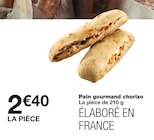 Pain gourmand chorizo en promo chez Monoprix Lorient à 2,40 €
