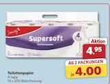 Supersoft Toilettenpapier bei combi im Alfhausen Prospekt für 4,00 €