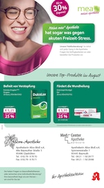 Aktueller mea - meine apotheke Apotheken Prospekt in Ahorntal und Umgebung, "Unsere August-Angebote" mit 4 Seiten, 01.08.2025 - 31.08.2025