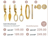 Gold-Ohrschmuck bei GLOBUS im Freilassing Prospekt für 149,00 €
