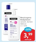 Deep Moisture Sensitive Bodylotion von Neutrogena im aktuellen budni Prospekt