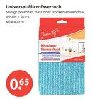 Tücher im V-Markt Prospekt Universal-Microfasertuch von Jeden Tag im aktuellen V-Markt Prospekt für 0,65 €