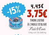 Thon Listao à l'huile d'olive - Fish4Ever dans le catalogue Naturalia
