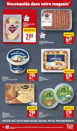 Prix et réduction Ricotta dans le prospectus Aldi en cours Offre Ricotta dans le catalogue Aldi du moment à la page 10
