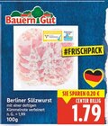 Berliner Sülzwurst von Bauern Gut im aktuellen E center Prospekt