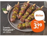Aktuelles Lammfiletspieß mit Oliven Angebot bei tegut in Frankfurt (Main) ab 3,99 €