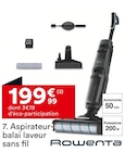 Aspirateur balai laveur sans fil - Rowenta - But à Vincennes Aspirateur balai laveur sans fil - Rowenta en promo chez But Vincennes à 199,99 €