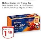 Kräuter-Tee im Angebot bei GLOBUS in Kempen Kräuter-Tee Angebote von Meßmer bei GLOBUS Kempen für 1,49 €
