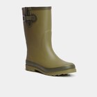 Promo Bottes de pluie avec brides vert kaki homme à 29,99 € dans le catalogue La Halle à Saint-Paul-lès-Dax