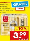 Netto Marken-Discount - Premium Pilsener Angebot im Prospekt Premium Pilsener bei Netto Marken-Discount im Prospekt "" für 3,99 €