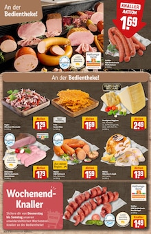 Mettwurst im aktuellen REWE Prospekt (München) Mettwurst im REWE Prospekt "Dein Markt" mit 38 Seiten (München)