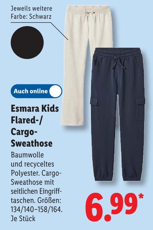 Kids Flared-/Cargo-Sweathose