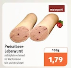 Preiselbeer-Leberwurst Angebote von meerpohl bei aktiv & irma Oldenburg für 1,79 €