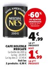 Café soluble - Nescafé en promo chez Hyper U Lens à 1,99 €