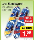 Hundewurst mit Geflügel im Angebot bei Zimmermann in Garbsen Hundewurst mit Geflügel Angebote von Aries bei Zimmermann Garbsen für 1,59 €