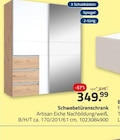 Schwebetürenschrank für 349,99 € bei ROLLER im Angebot Schwebetürenschrank im aktuellen ROLLER Prospekt