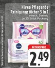 Pflegende Reinigungstücher 3 in 1 Angebote von Nivea bei E center Recklinghausen für 2,49 €