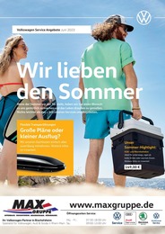 Volkswagen Prospekt "Wir lieben den Sommer" für Bischofsheim, 1 Seite, 01.06.2023 - 31.08.2023