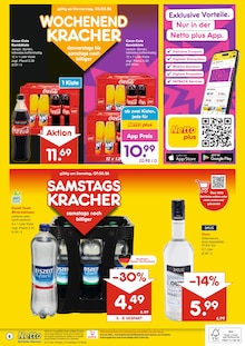 Coca Cola im Netto Marken-Discount Prospekt "DER ORT, AN DEM DU IMMER AUSGEZEICHNETE PREISE FINDEST." mit 6 Seiten (Albstadt)