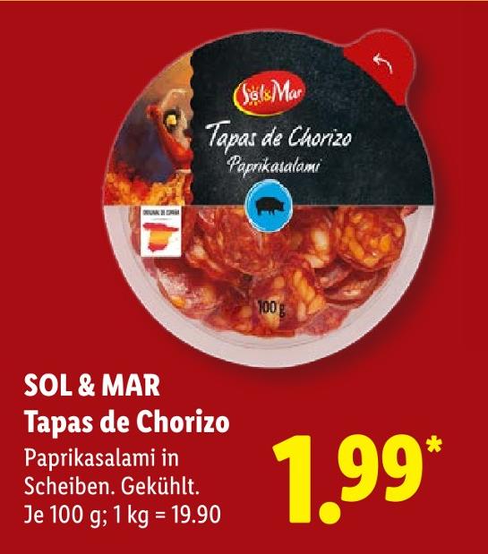 Tapas de Chorizo
