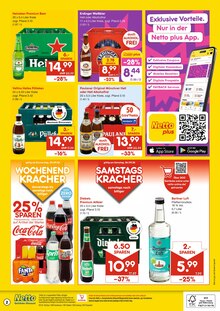 Coca Cola im aktuellen Netto Marken-Discount Prospekt (Nettetal) Coca Cola im Netto Marken-Discount Prospekt "DER ORT, AN DEM DU IMMER AUSGEZEICHNETE PREISE FINDEST." mit 2 Seiten (Nettetal)