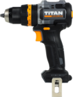 Perceuse-visseuse à percussion 18v 65 nm nue - TITAN en promo chez Brico Dépôt Avignon à 29,90 €