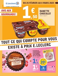 Catalogue Supermarchés E.Leclerc en cours à Arcachon et alentours, TOUT CE QUI COMPTE POUR VOUS EXISTE À PRIX E.LECLERC, 56 pages, 25/02/2025 - 08/03/2025