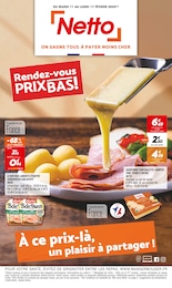 Prospectus Netto à Baulne, "Rendez-vous PRIX BAS !", 12 pages, 11/02/2025 - 17/02/2025